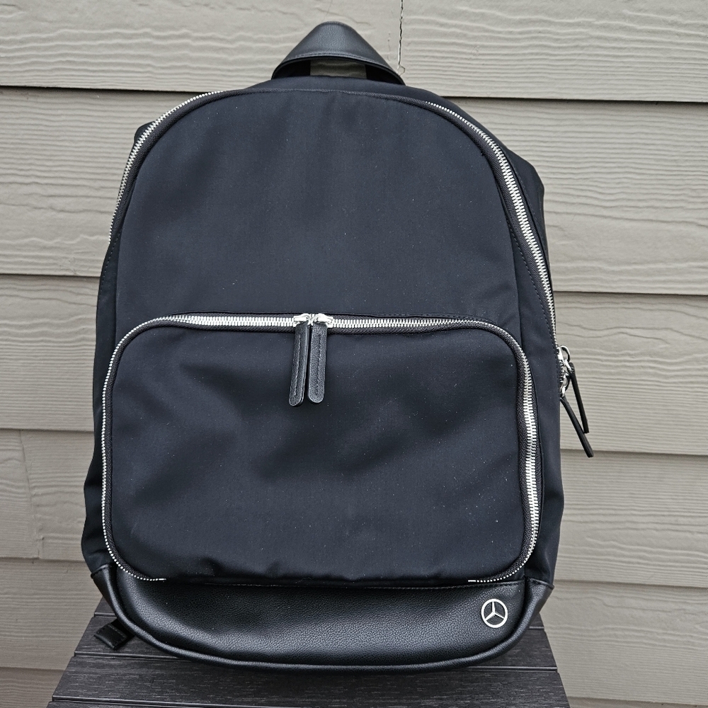 Haerfest x Mercedes Benz Limited Edition Black Nylon Vegan Leather Backpack Bag